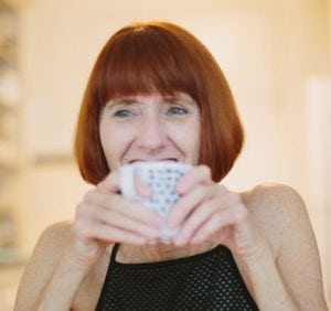 cathybyrd with matcha tea